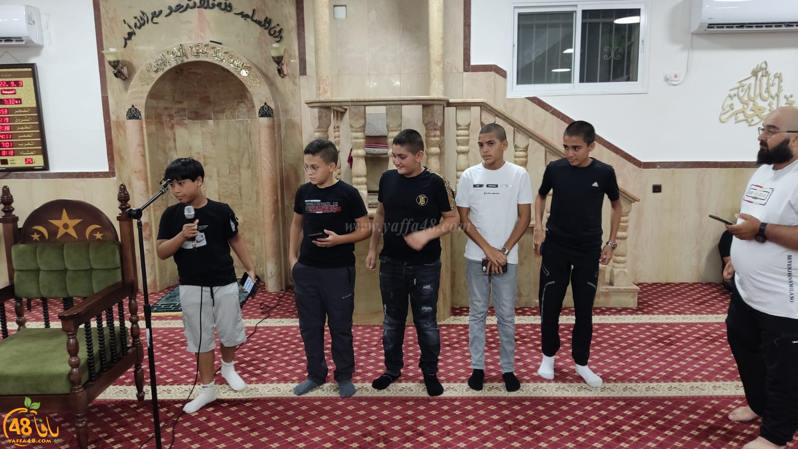 يافا: اقامة الامسية الايمانية الاسبوعيةمجالس النور في مسجد العجمي